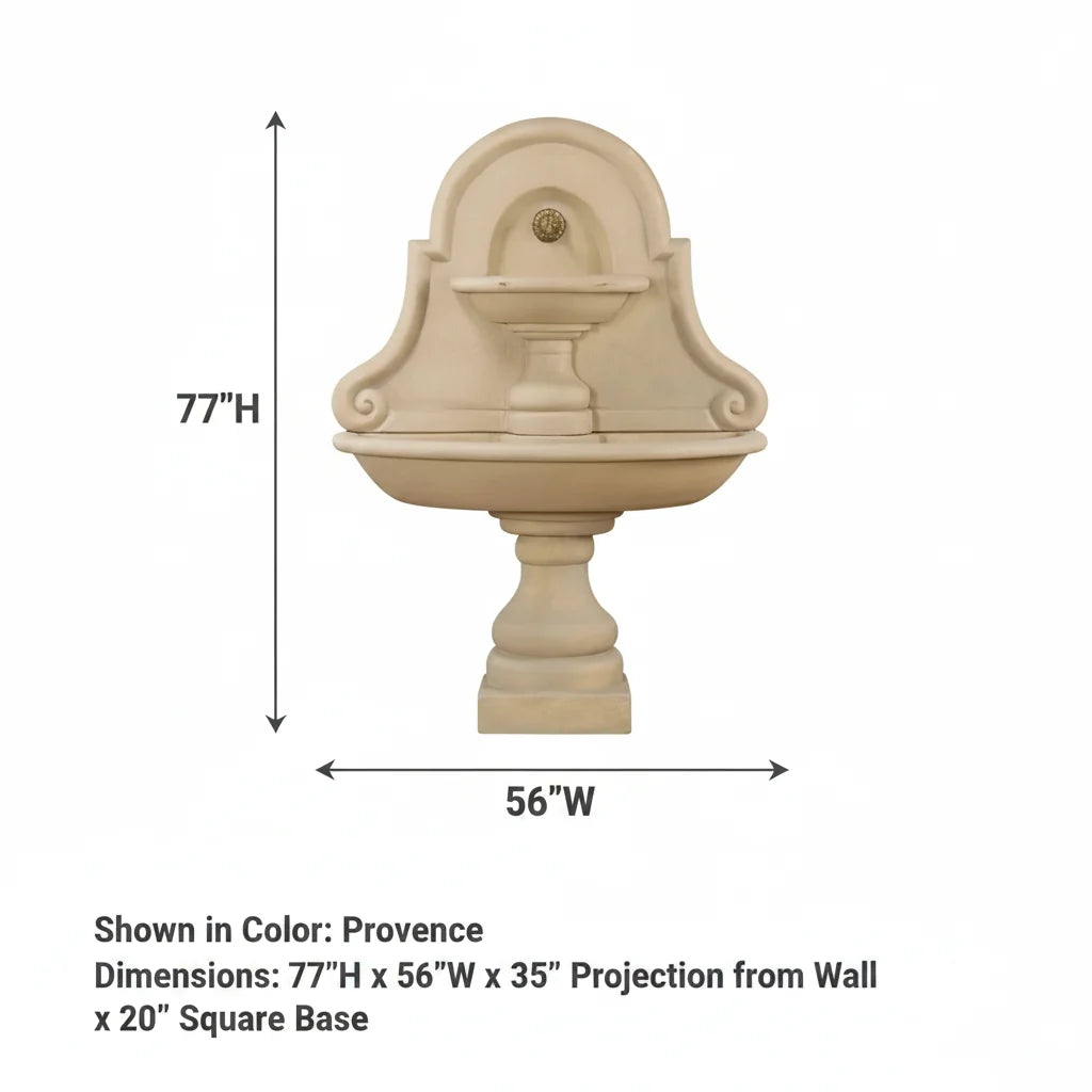 Giannini Garden Belair Outdoor Wall Fountain For Spout 1126C