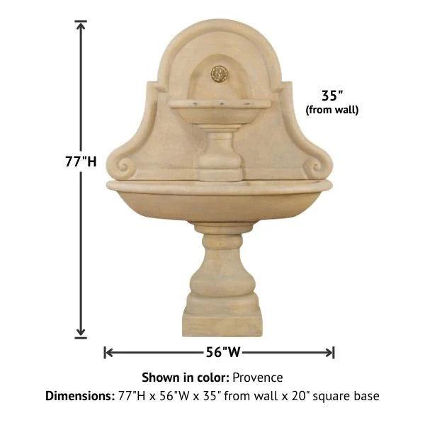 Giannini Garden Belair Outdoor Wall Fountain For Spout 1126C