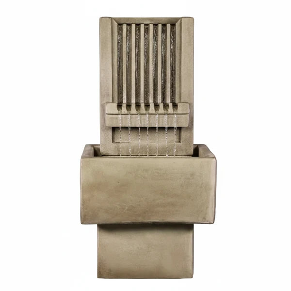 Giannini Garden Brentwood Channel Patio Outdoor Water Fountain 1828