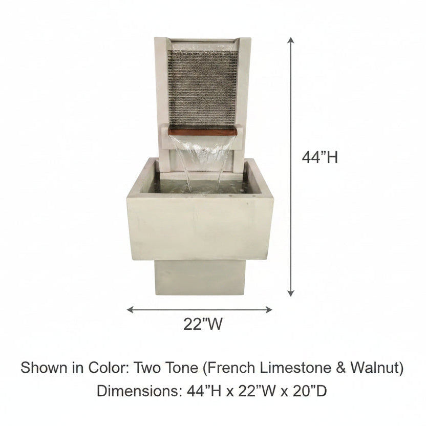 Giannini Garden Brentwood Patio Outdoor Wall Fountain 1775