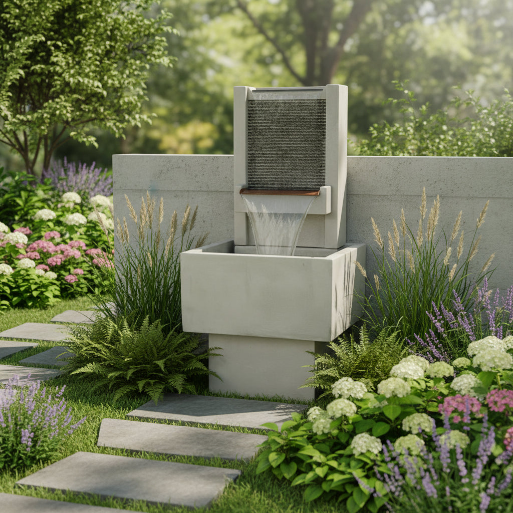 Giannini Garden Brentwood Patio Outdoor Wall Fountain 1775