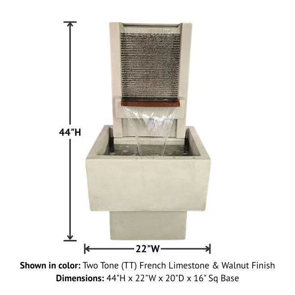 Giannini Garden Brentwood Patio Outdoor Wall Fountain 1775