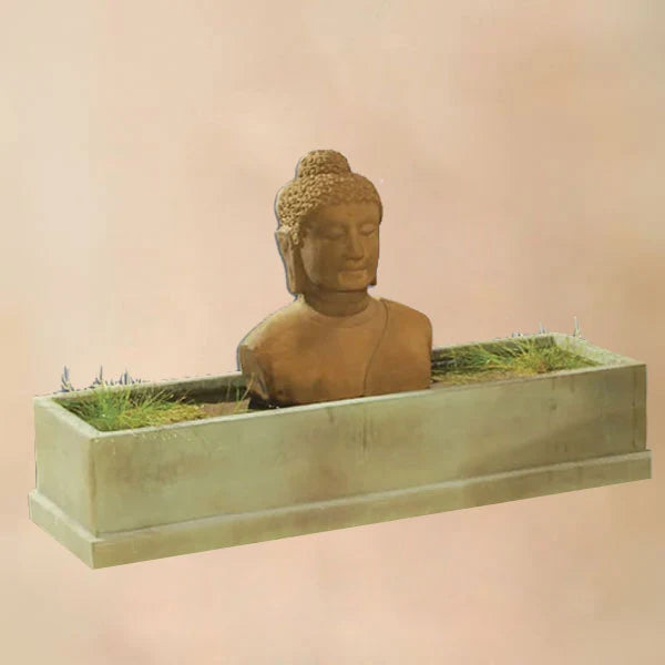 Giannini Garden Buddha Trough Outdoor Water Fountain 1477