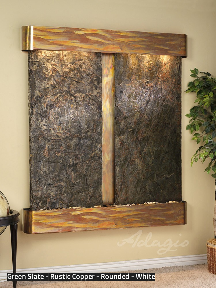 Adagio Cottonwood Falls 69” H x 61” W Indoor Water Wall Fountain CFR1002