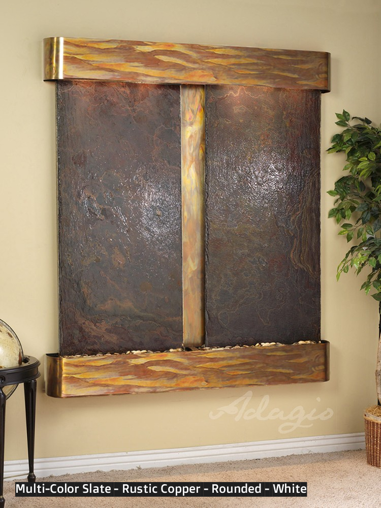 Adagio Cottonwood Falls 69” H x 61” W Indoor Water Wall Fountain CFR1002