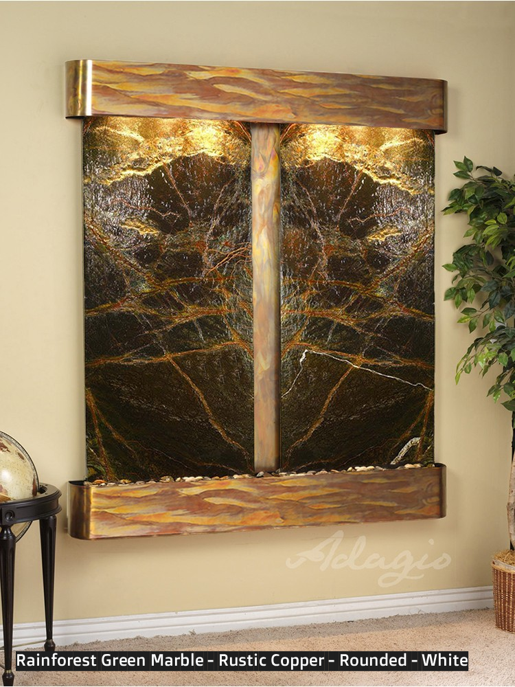 Adagio Cottonwood Falls 69” H x 61” W Indoor Water Wall Fountain CFR1002