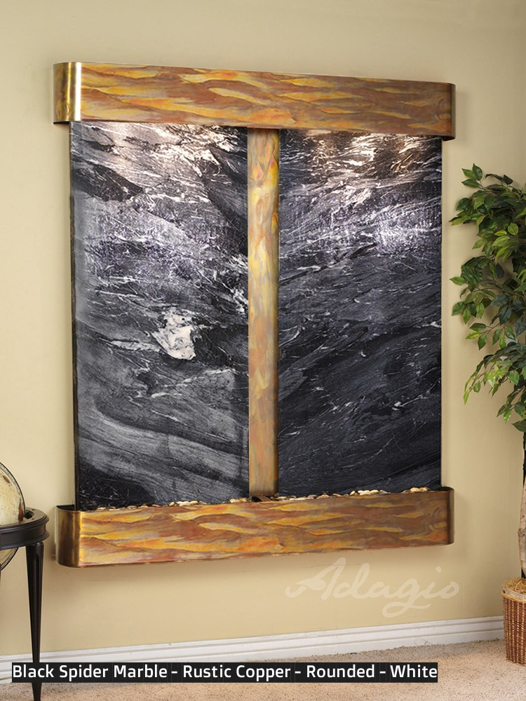 Adagio Cottonwood Falls 69” H x 61” W Indoor Water Wall Fountain CFR1002