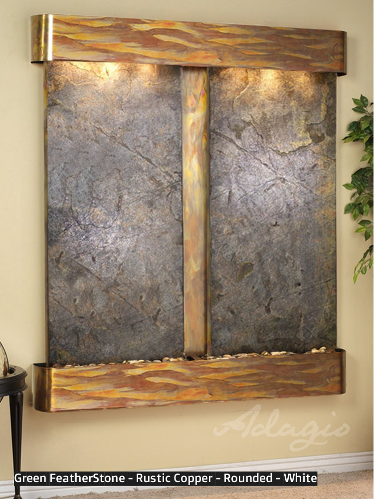 Adagio Cottonwood Falls 69” H x 61” W Indoor Water Wall Fountain CFR1002