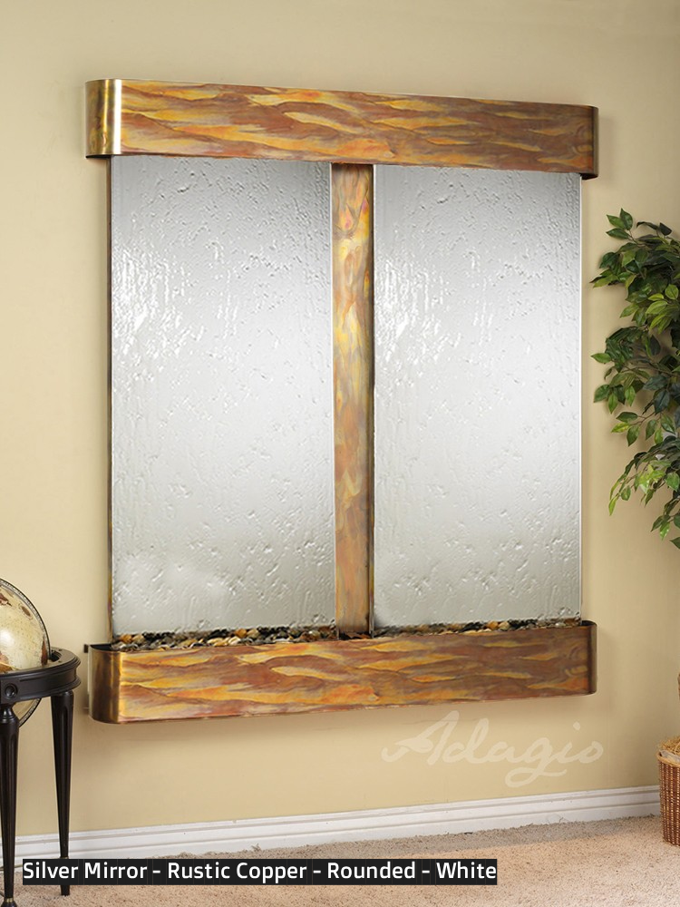 Adagio Cottonwood Falls 69” H x 61” W Indoor Water Wall Fountain CFR1002