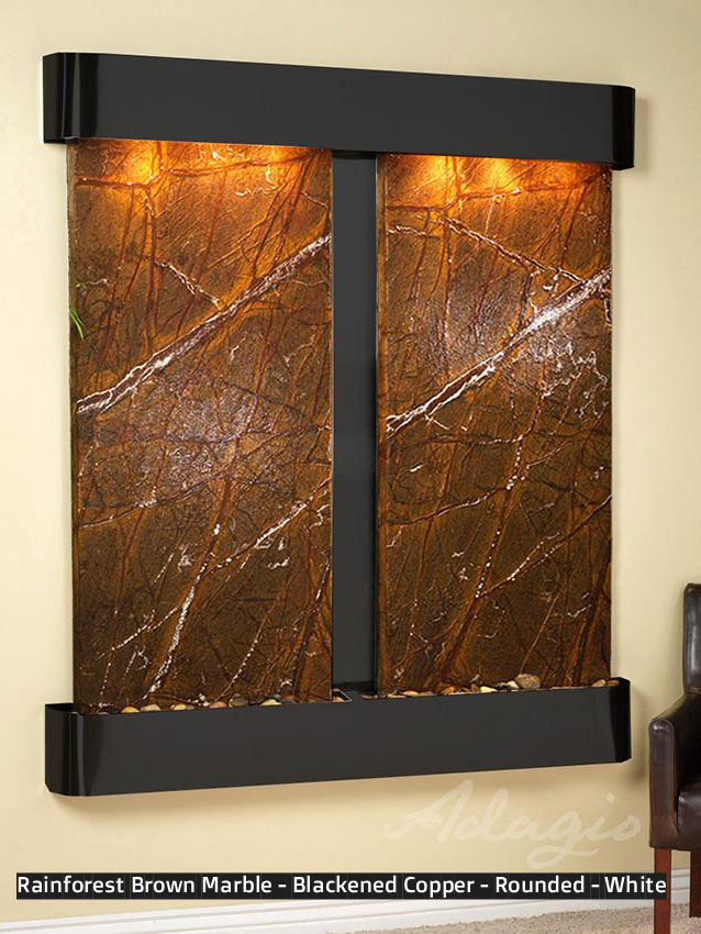 Adagio Cottonwood Falls 69” H x 61” W Indoor Water Wall Fountain CFR1002