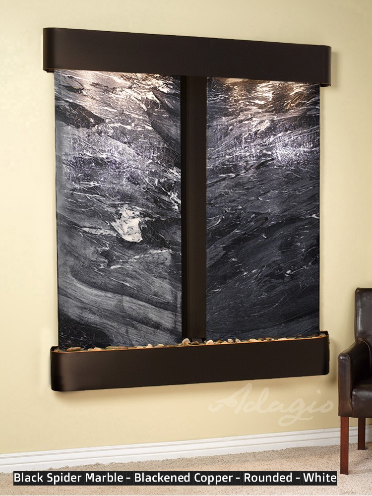 Adagio Cottonwood Falls 69” H x 61” W Indoor Water Wall Fountain CFR1002