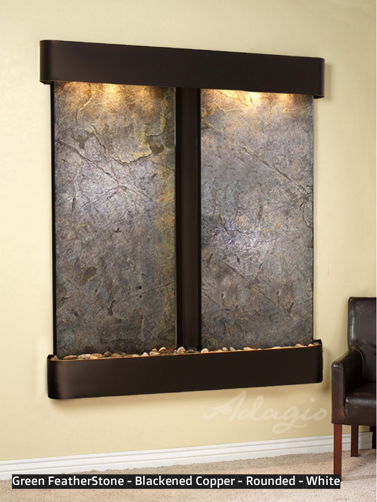 Adagio Cottonwood Falls 69” H x 61” W Indoor Water Wall Fountain CFR1002