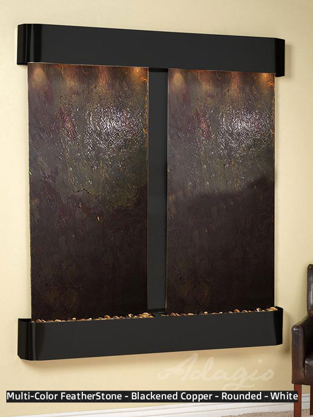 Adagio Cottonwood Falls 69” H x 61” W Indoor Water Wall Fountain CFR1002