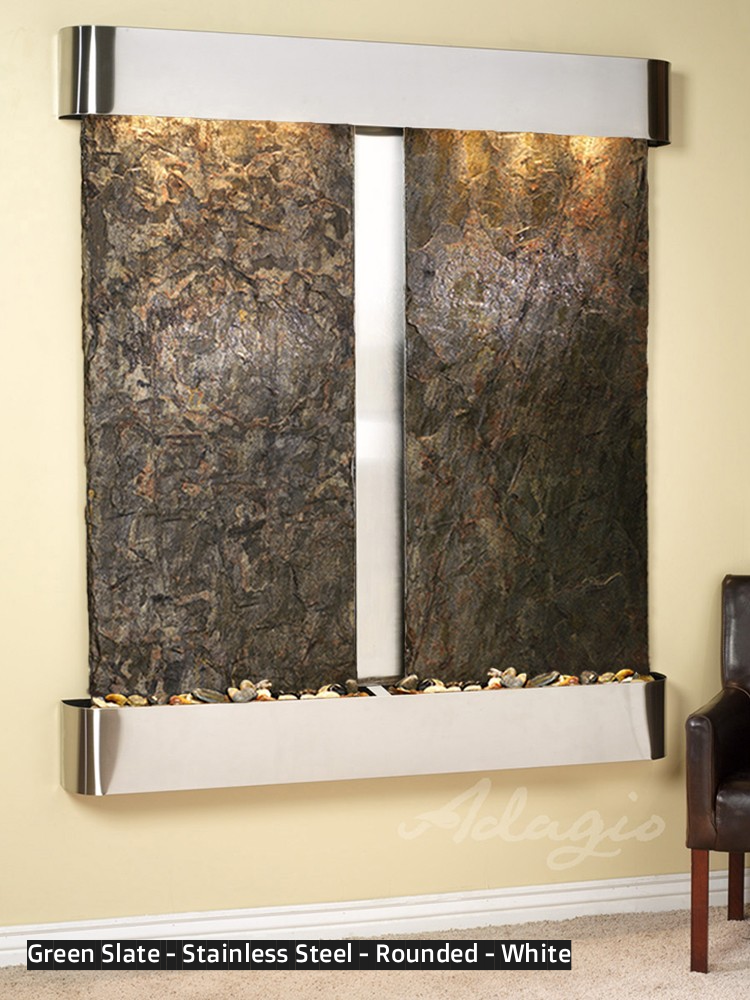 Adagio Cottonwood Falls 69” H x 61” W Indoor Water Wall Fountain CFR1002
