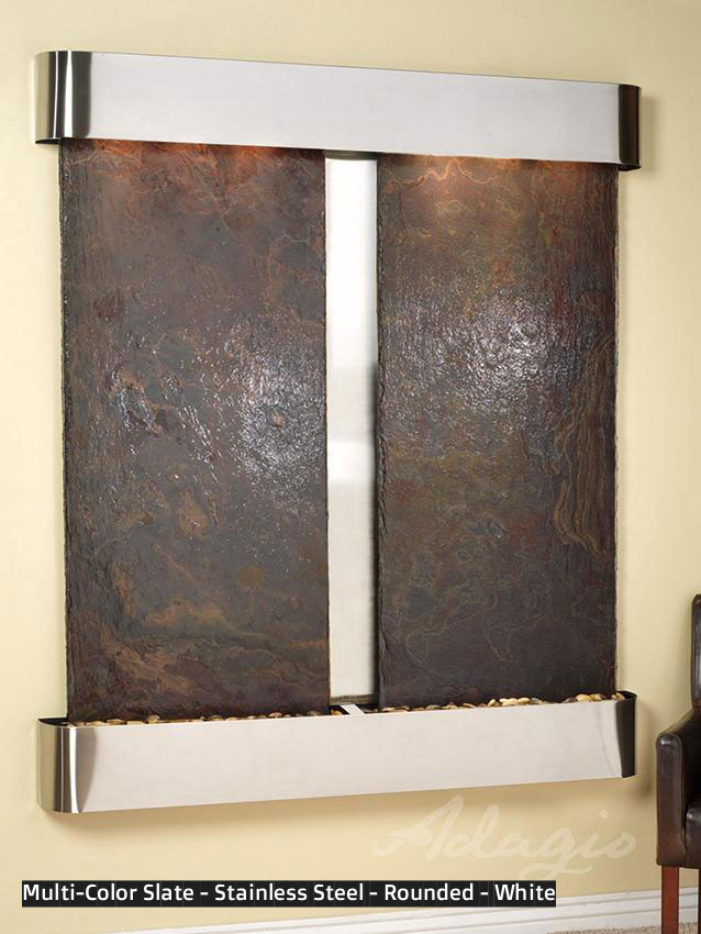 Adagio Cottonwood Falls 69” H x 61” W Indoor Water Wall Fountain CFR1002
