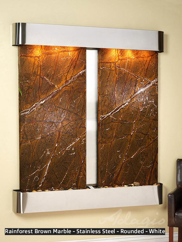 Adagio Cottonwood Falls 69” H x 61” W Indoor Water Wall Fountain CFR1002