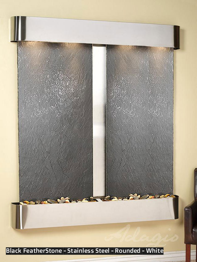 Adagio Cottonwood Falls 69” H x 61” W Indoor Water Wall Fountain CFR1002