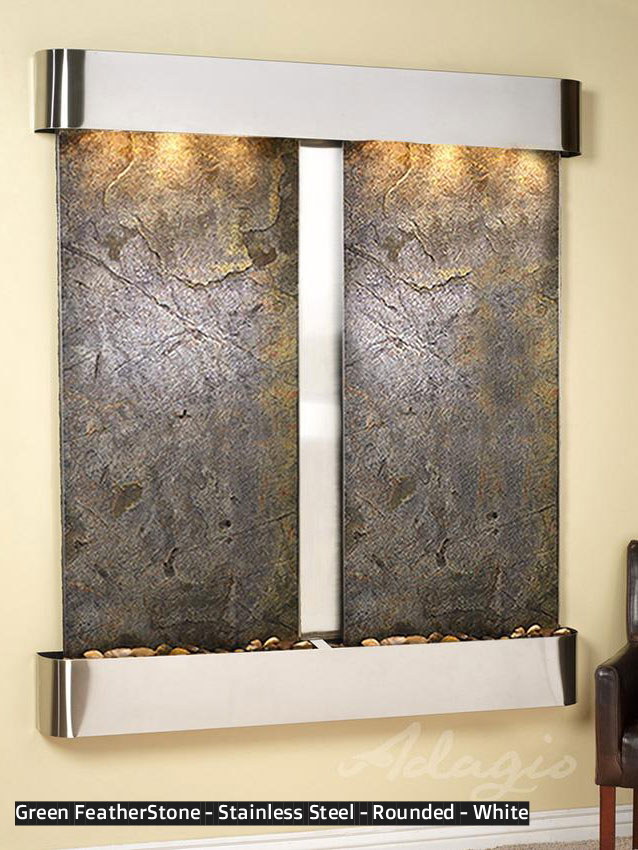 Adagio Cottonwood Falls 69” H x 61” W Indoor Water Wall Fountain CFR1002
