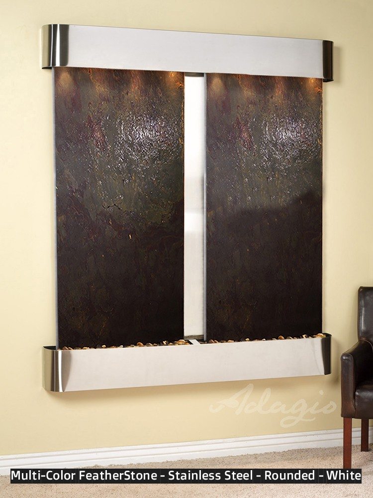 Adagio Cottonwood Falls 69” H x 61” W Indoor Water Wall Fountain CFR1002