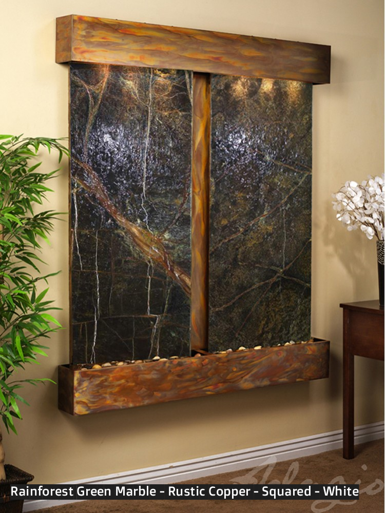 Adagio Cottonwood Falls 69” H x 61” W Indoor Water Wall Fountain CFR1002