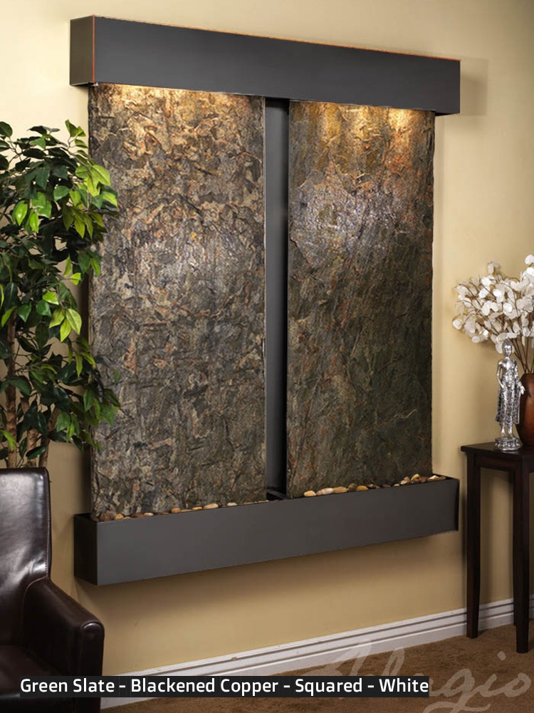 Adagio Cottonwood Falls 69” H x 61” W Indoor Water Wall Fountain CFR1002