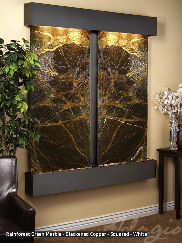 Adagio Cottonwood Falls 69” H x 61” W Indoor Water Wall Fountain CFR1002