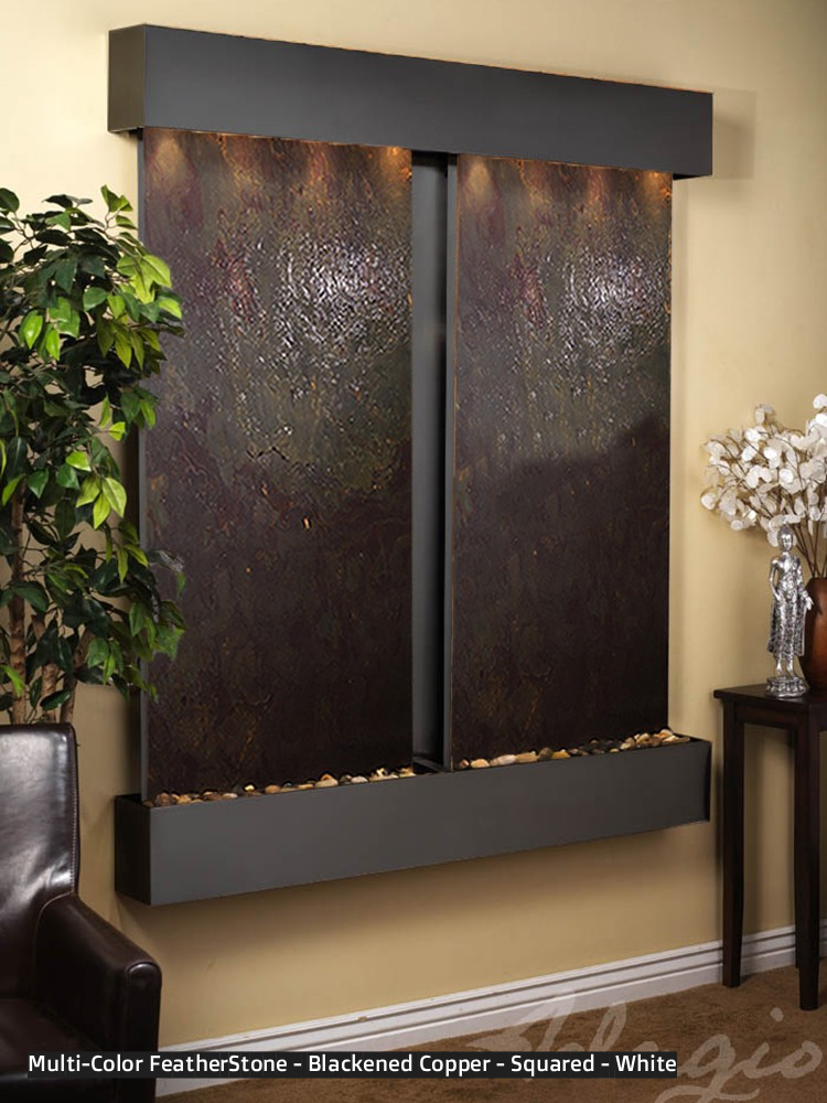Adagio Cottonwood Falls 69” H x 61” W Indoor Water Wall Fountain CFR1002