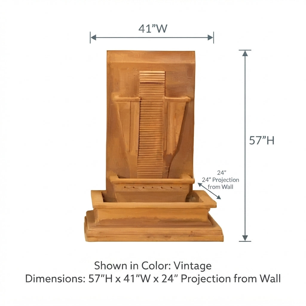 Giannini Garden Moderna Outdoor Wall Fountain 1407