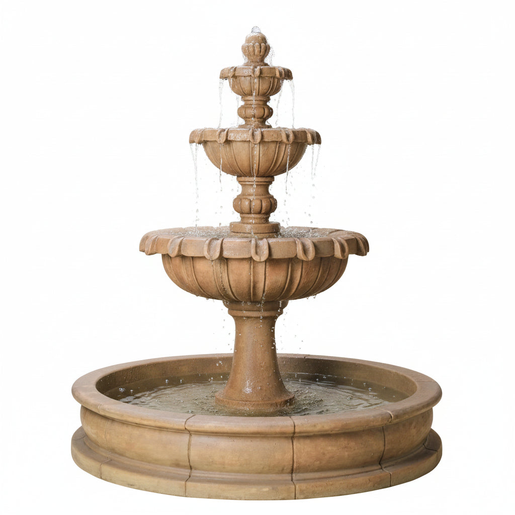 Giannini Garden Chateau Pond Outdoor Water Fountain 1163