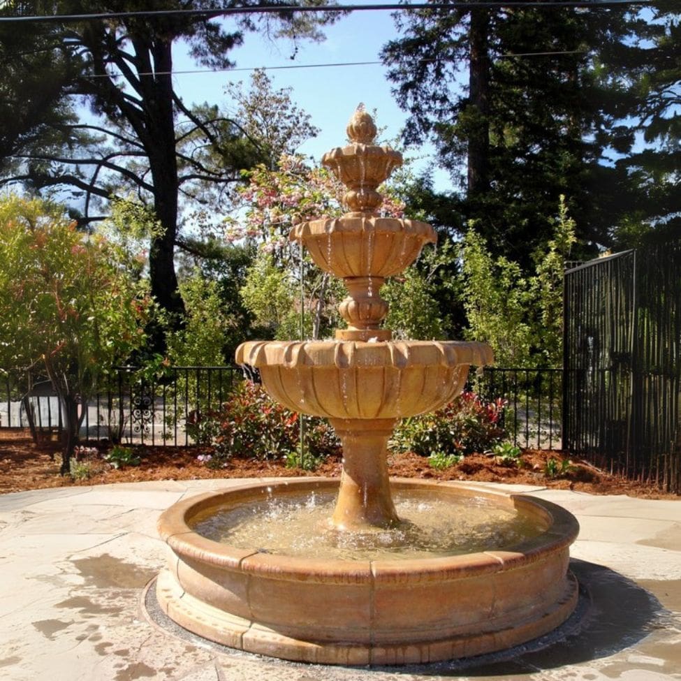 Giannini Garden Chateau Pond Outdoor Water Fountain 1163