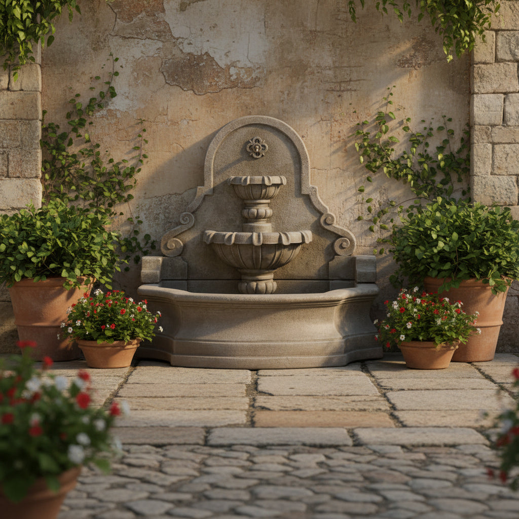 Giannini Garden Chateau Outdoor Wall Fountain 1209