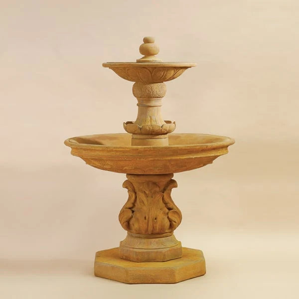 Giannini Garden Chelsea Garden Two Tier Outdoor Water Fountain with Step 1558