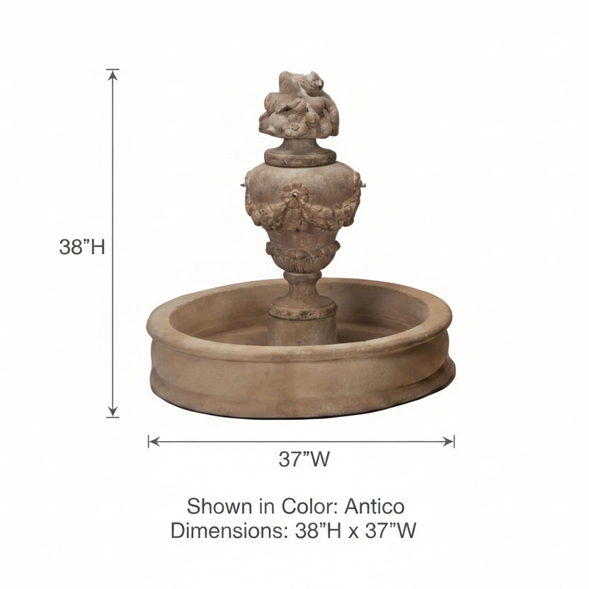 Giannini Garden Chelsea Outdoor Pond Fountain 1026
