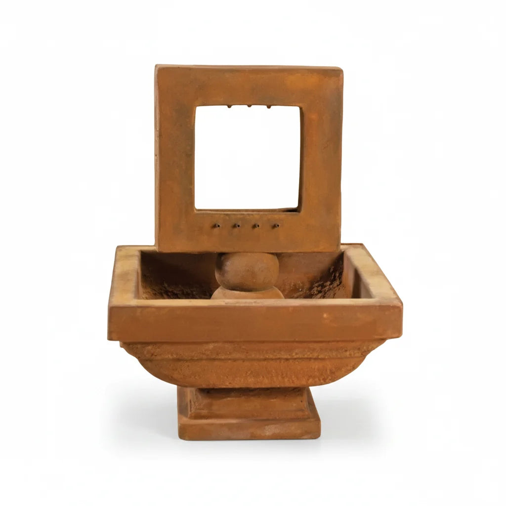 Giannini Garden Contempo Square Outdoor Water Fountain 1416