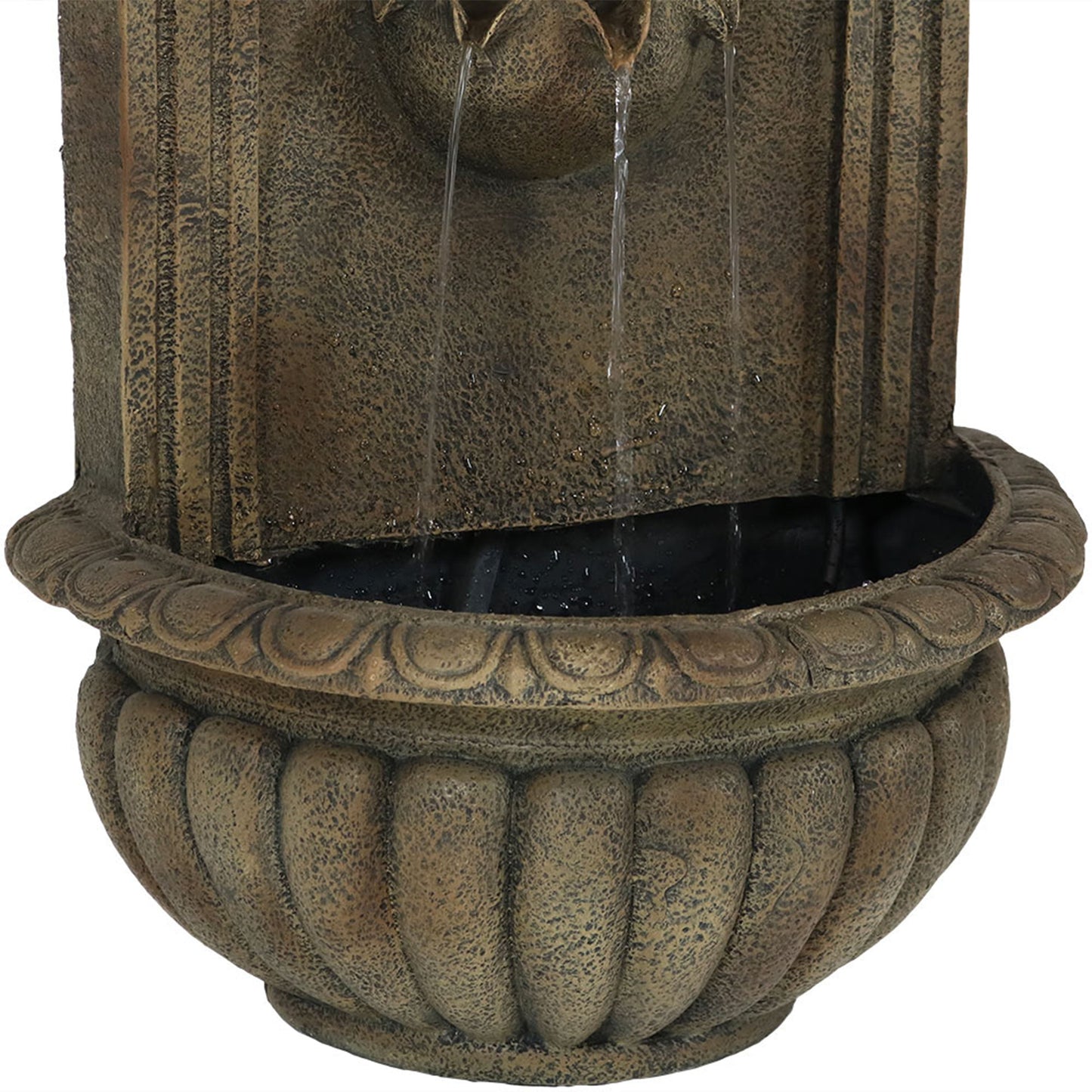 Sunnydaze Florence Solar Outdoor Wall Fountain