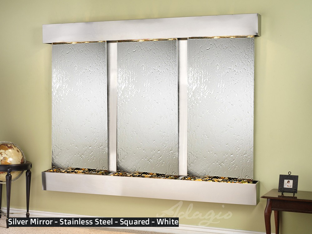 Adagio Deep Creek Falls 69”H x 91”W Indoor Water Wall Fountain DCR1002