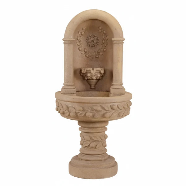 Giannini Garden Deruta Lemon Niche Outdoor Wall Fountain 1206