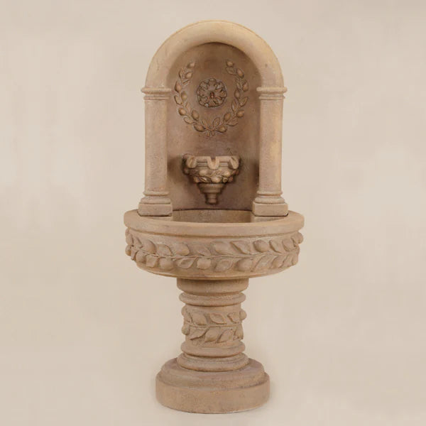 Giannini Garden Deruta Lemon Niche Outdoor Wall Fountain 1206