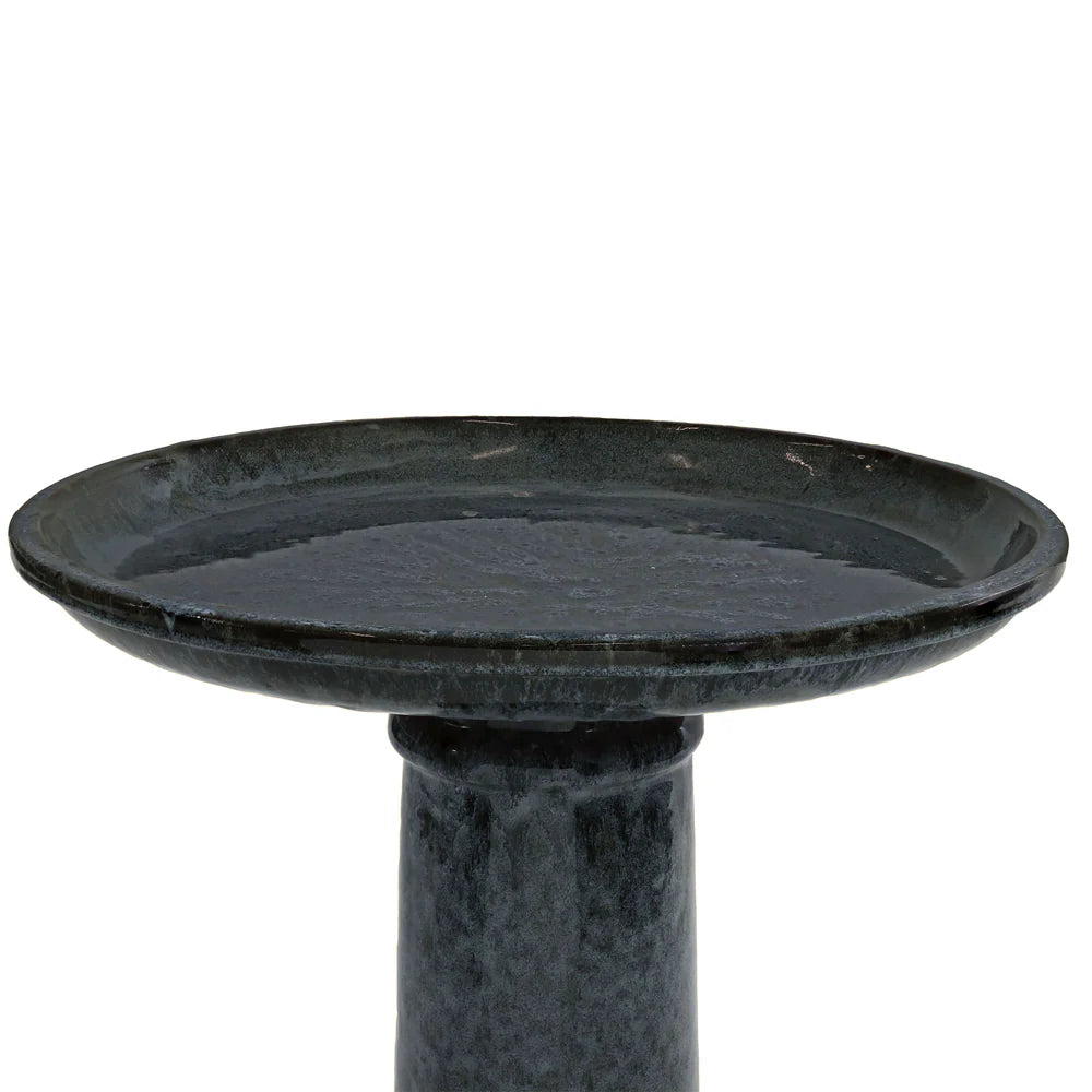 Sunnydaze Toulon 24.5" H Outdoor Ceramic Bird Bath