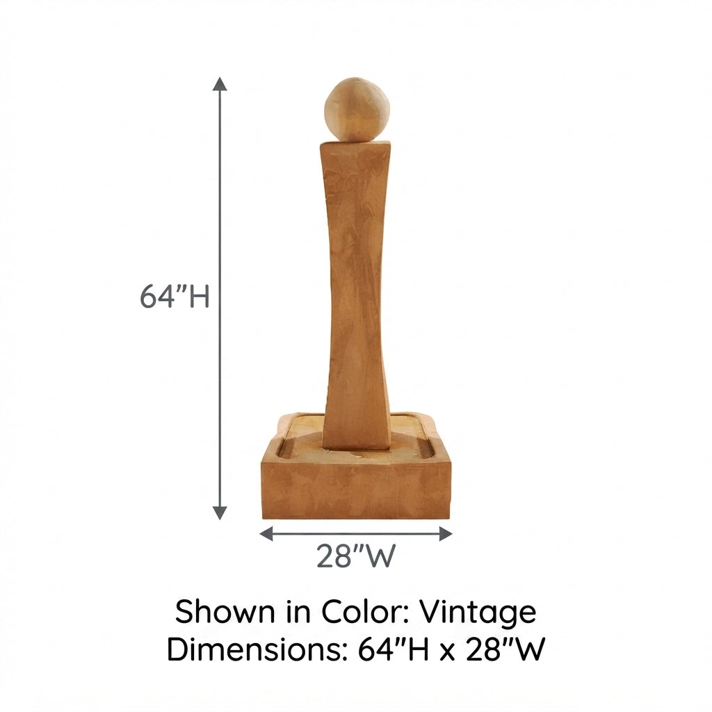 Giannini Garden Serene Waters Outdoor Fountain With Ball 1420