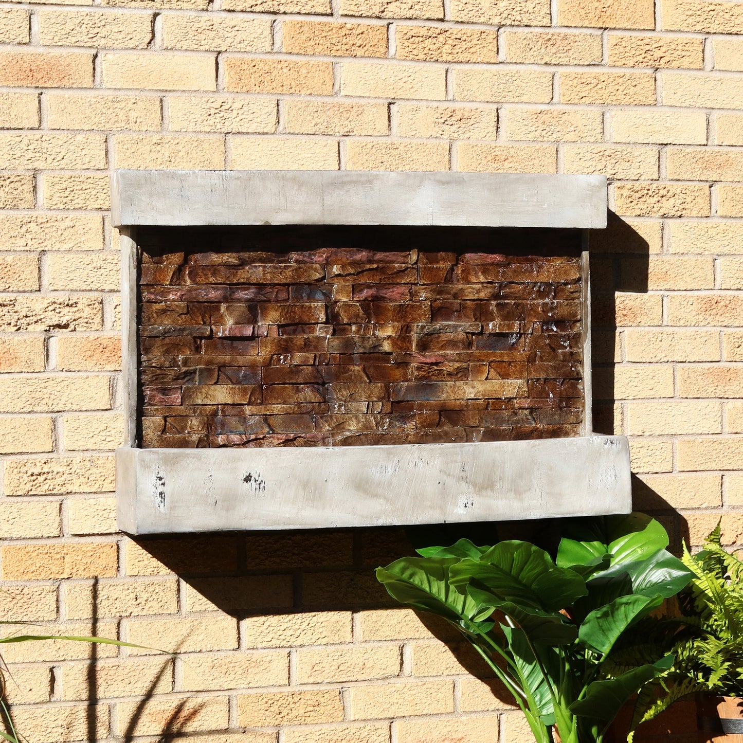 Sunnydaze 24" Ancient Outdoor Waterfall Fountain