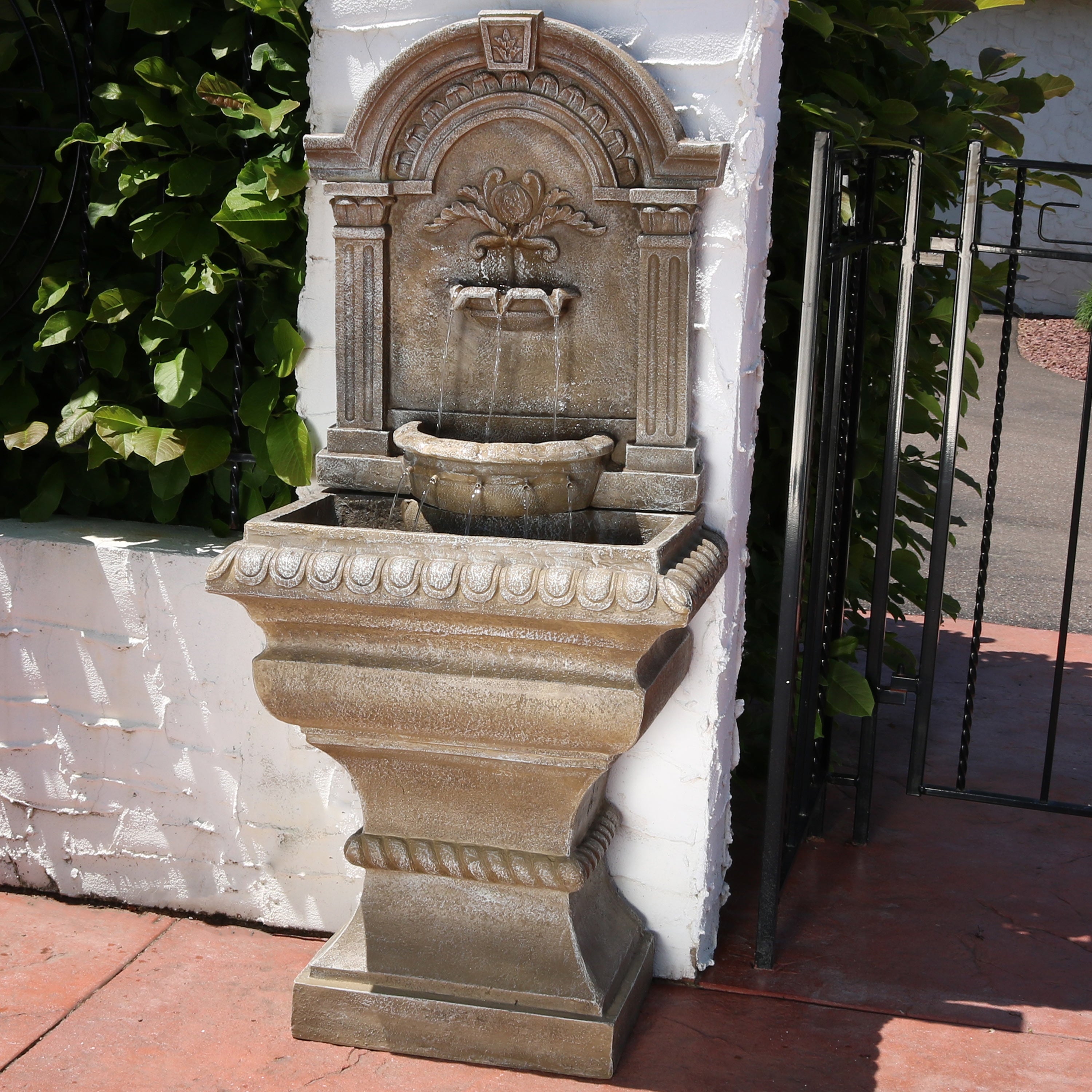 Sunnydaze 51" Ornate Lavello Outdoor Water Fountain with Electric Submersible Pump