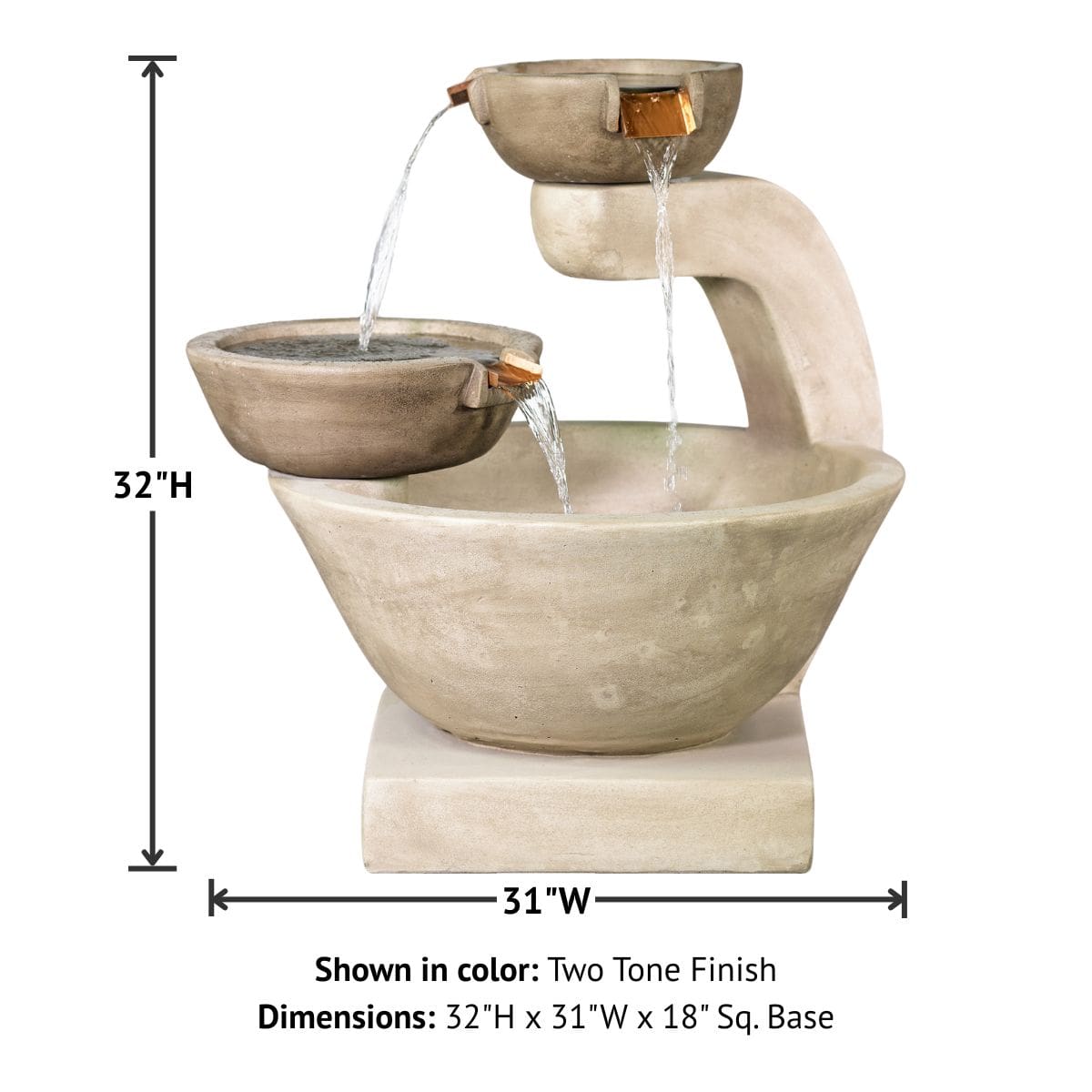 Giannini Garden Eden Fountain 1832 – Luxury Cascading Waterfall Fountain