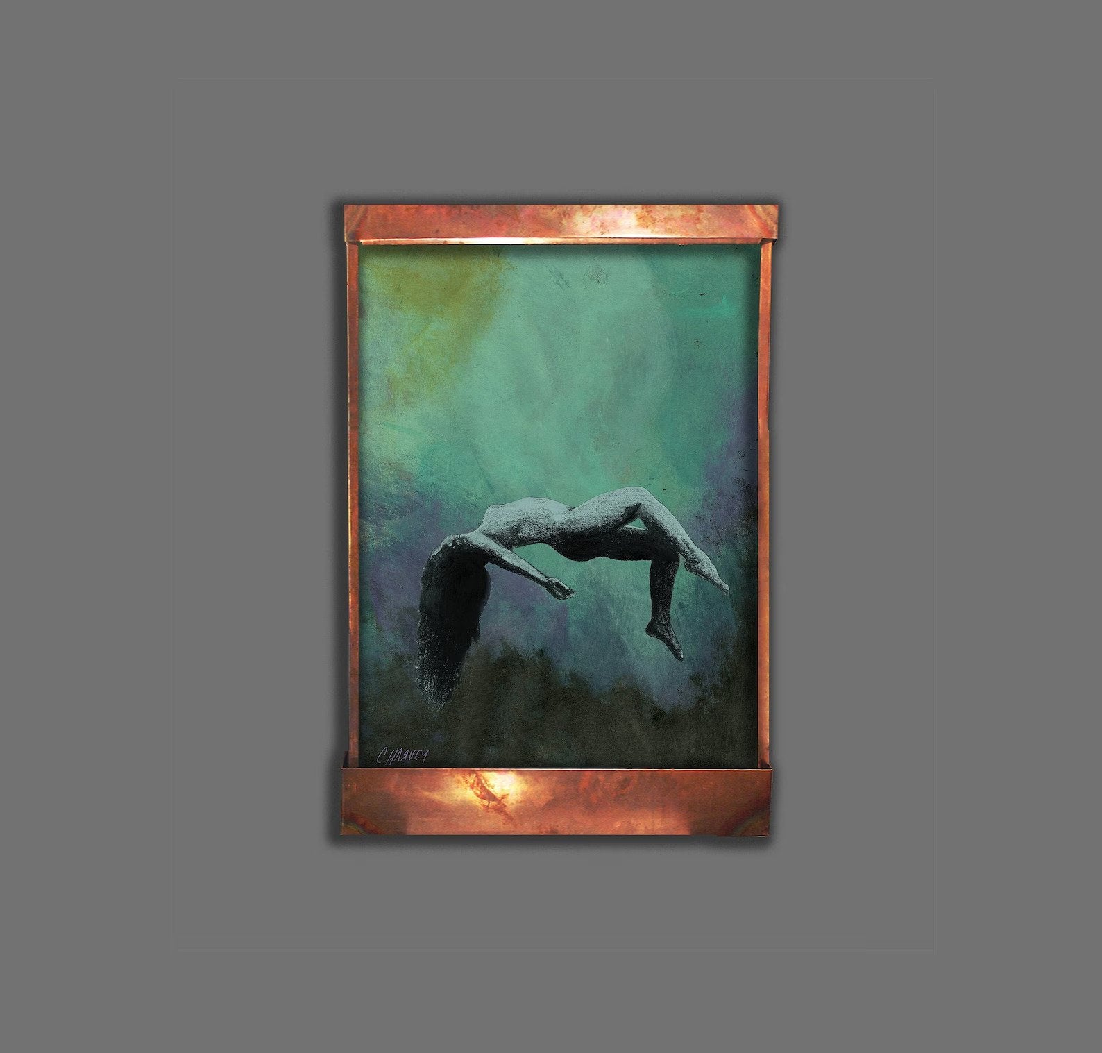 Cameron Harvey Descending to Nod 48″ H x 32″ W Indoor Wall Fountain