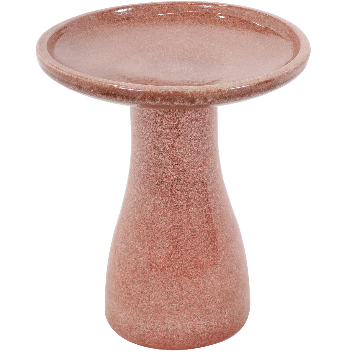Sunnydaze 18" Glazed Ceramic Outdoor Bird Bath