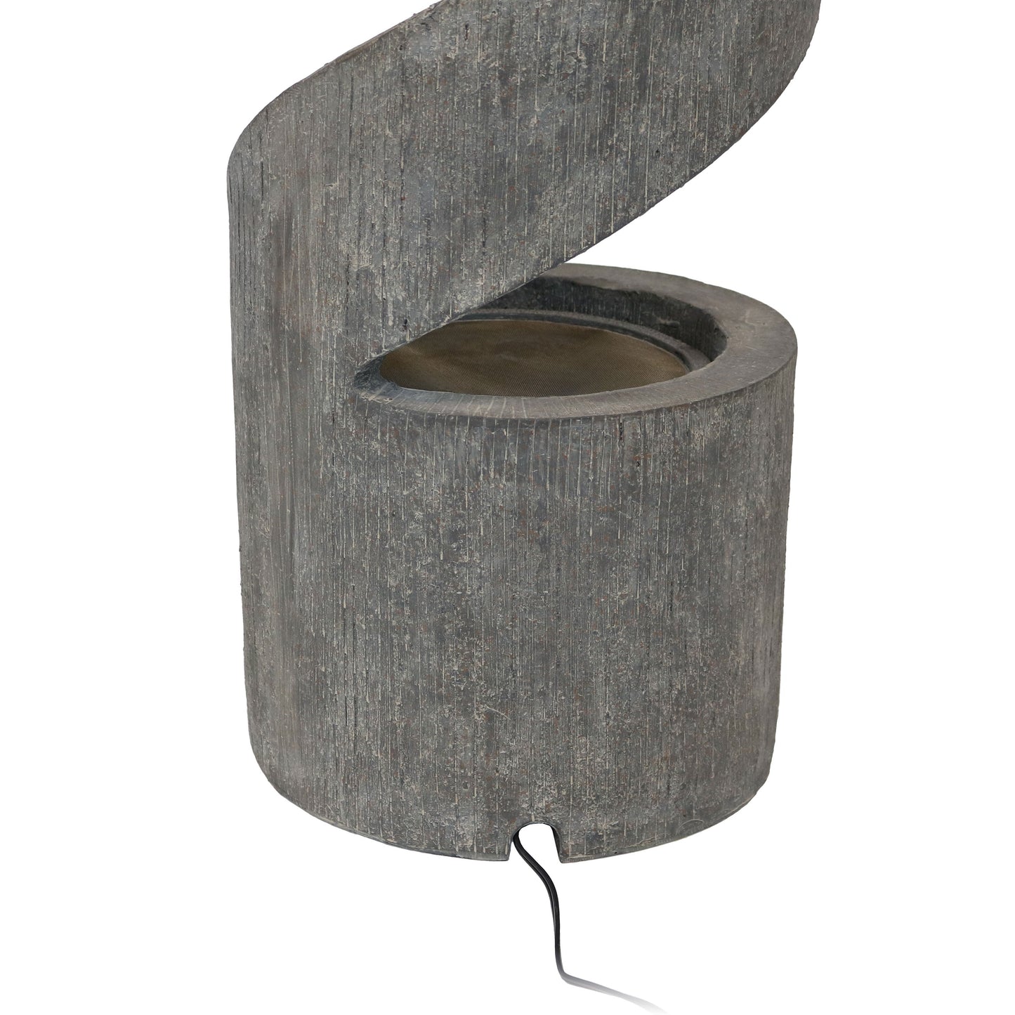 Sunnydaze 31" Showering Spiral Electric Water Fountain with LED Light