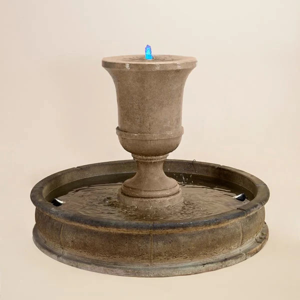 Giannini Garden Fascea Urna Outdoor Water Fountain with 51" Pond 1703