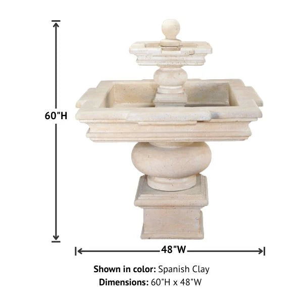 Giannini Garden Fontana Quadra Outdoor Water Fountain 1080