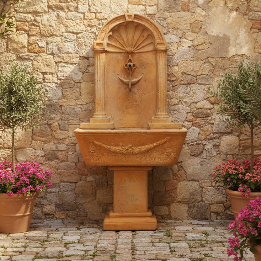 Giannini Garden Foritalico Outdoor Wall Fountain For Spout 1564C