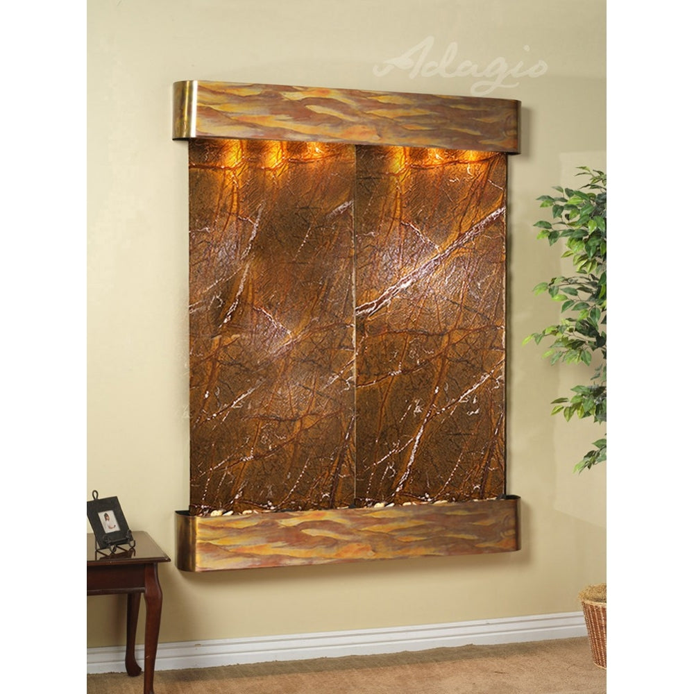 Adagio Majestic River 69"H x 54"W Indoor Wall Fountain MRR1011